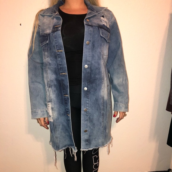 Denim trench coat - Picture 4 of 4